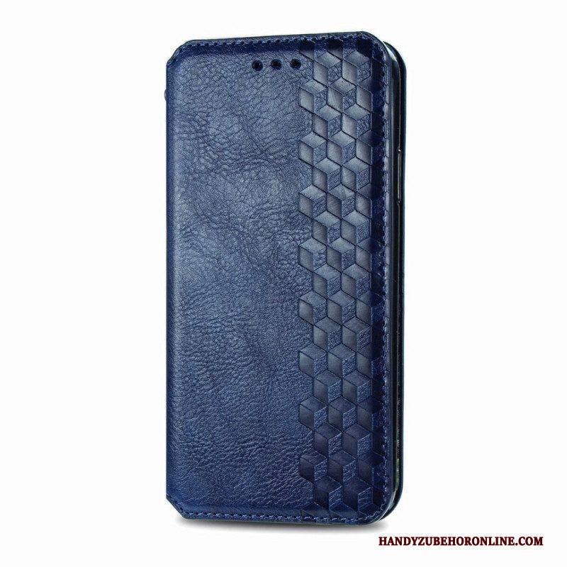 Schutzhülle Für Motorola Edge 20 Pro Flip Case Rautenstruktur In Lederoptik
