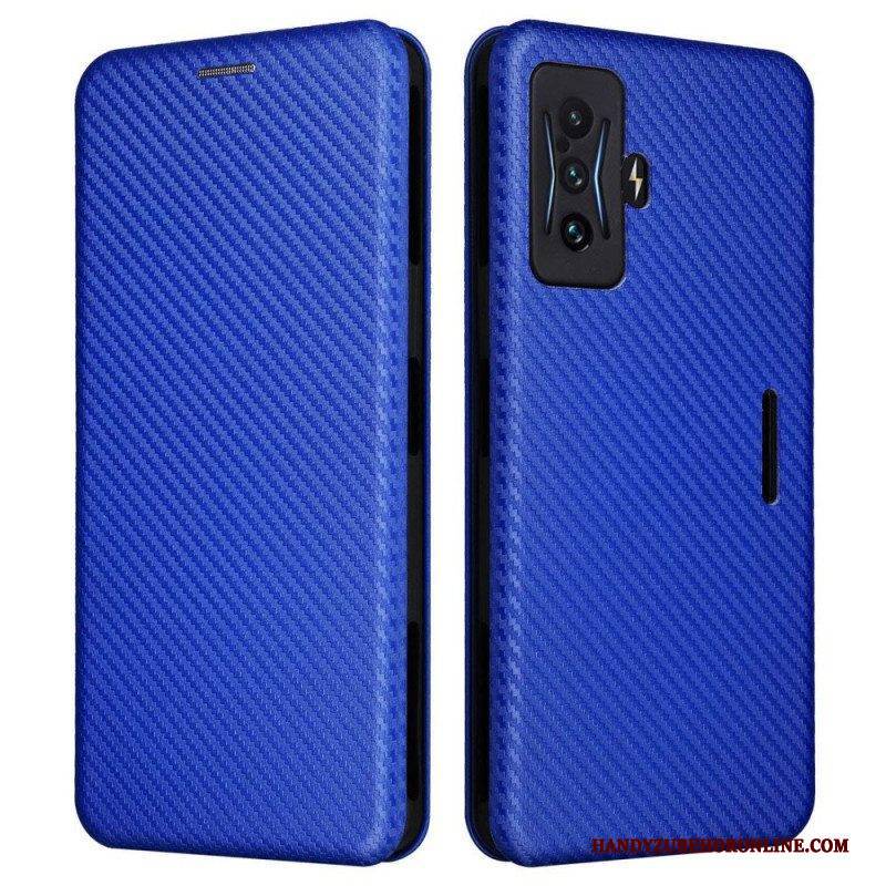 Schutzhülle Für Poco F4 GT Flip Case Kohlefaser