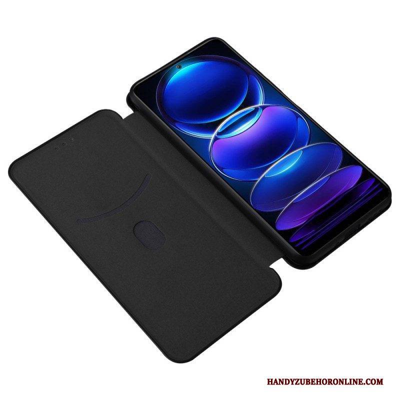 Schutzhülle Für Poco X5 5G Flip Case Kohlefaser