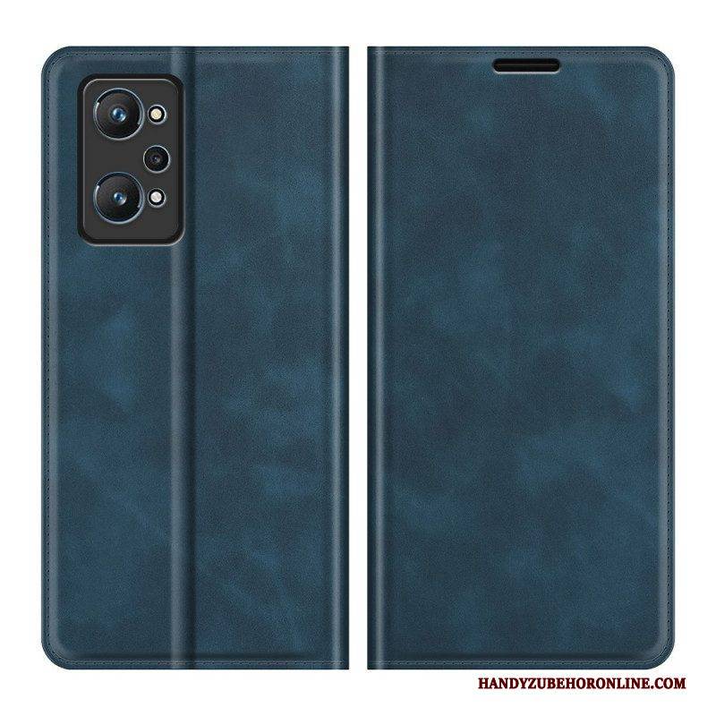 Schutzhülle Für Realme GT Neo 3T / Neo 2 Flip Case Seidenweicher Ledereffekt