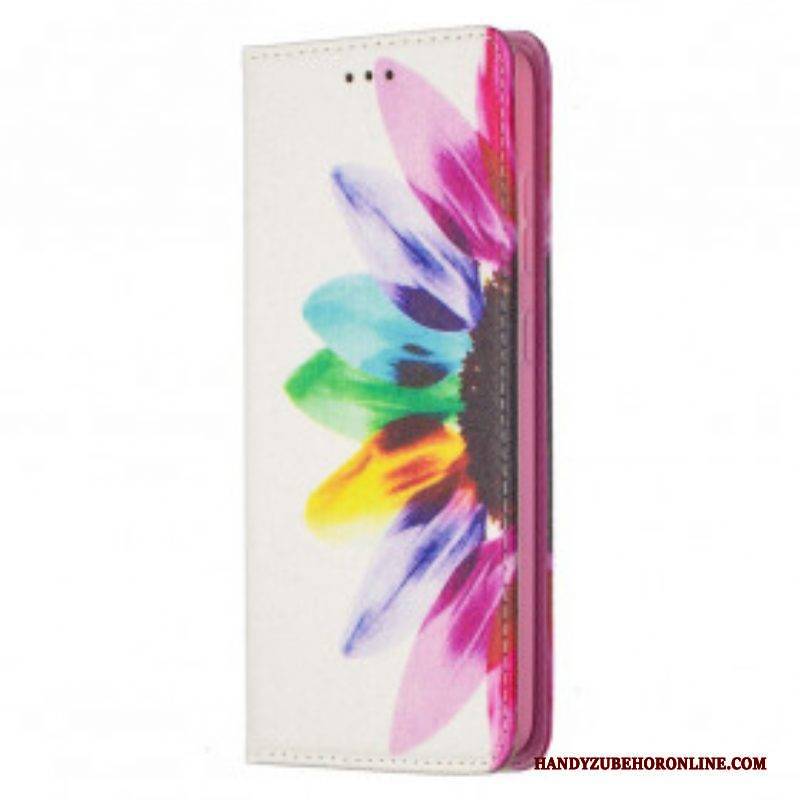 Schutzhülle Für Samsung Galaxy A52 4G / A52 5G / A52s 5G Flip Case Aquarellblume