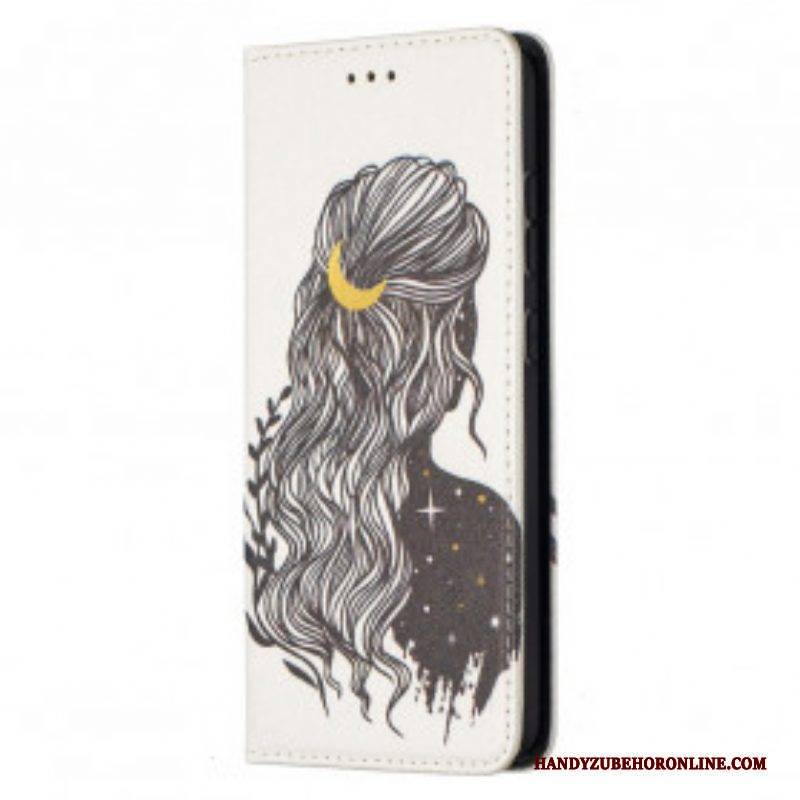 Schutzhülle Für Samsung Galaxy A52 4G / A52 5G / A52s 5G Flip Case Schöne Haare