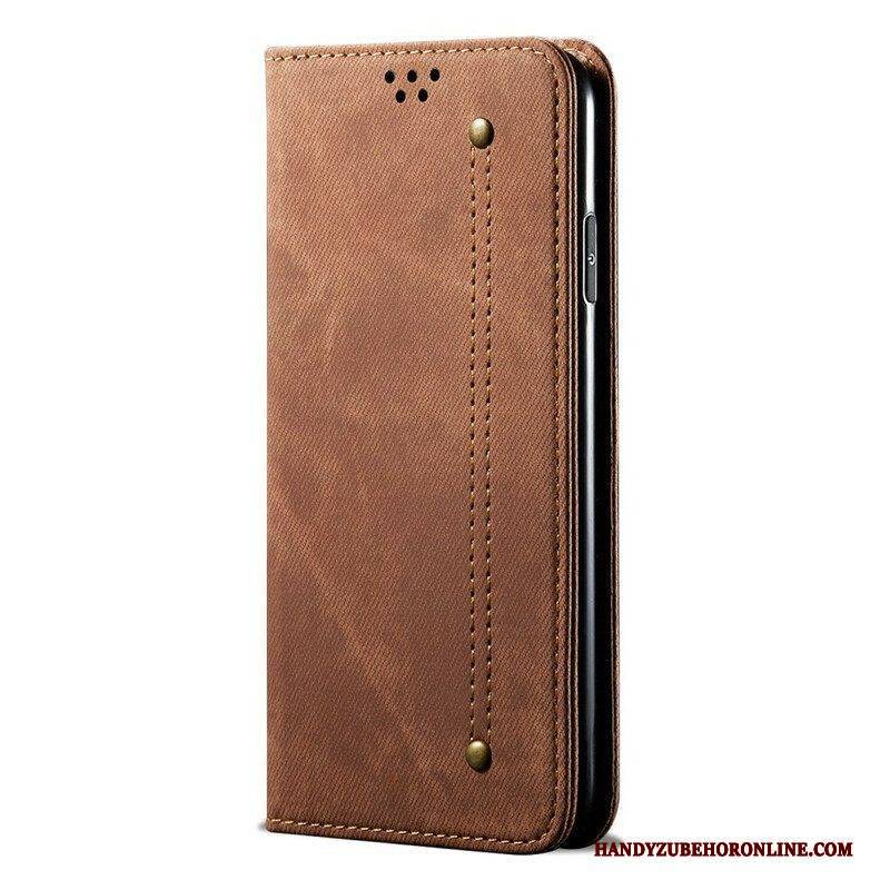 Schutzhülle Für Samsung Galaxy M51 Flip Case Denim-stoff