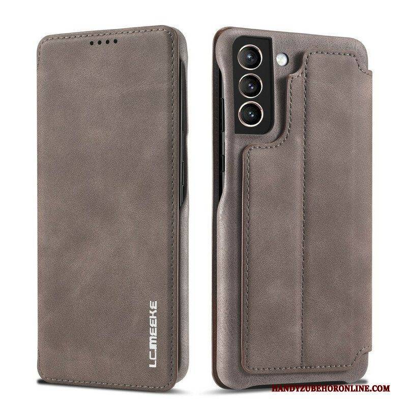 Schutzhülle Für Samsung Galaxy S21 FE Flip Case Lc.imeeke Ledereffekt