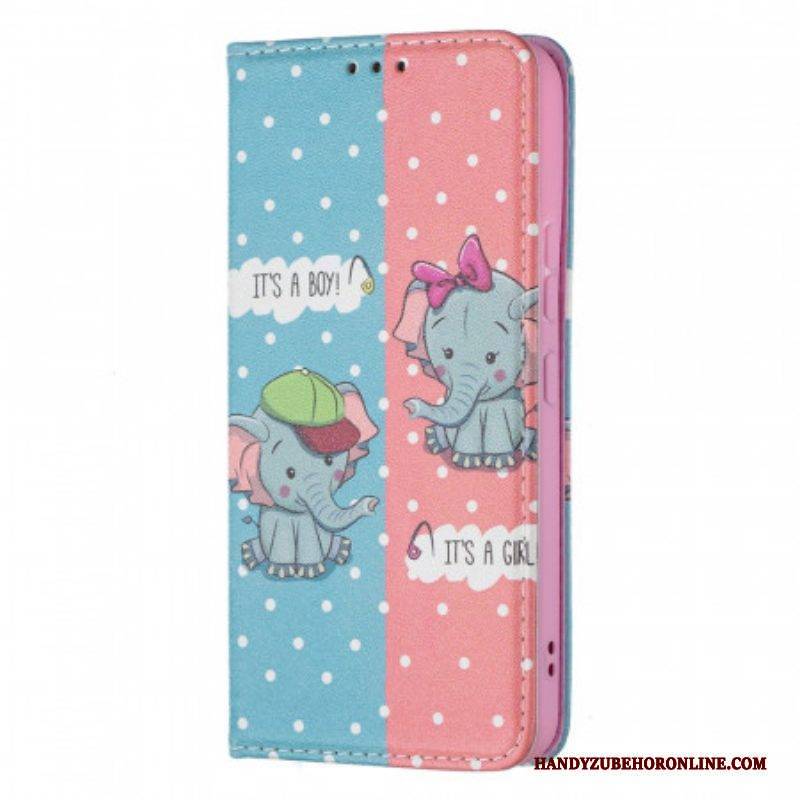 Schutzhülle Für Samsung Galaxy S22 5G Flip Case Elefantenbabys