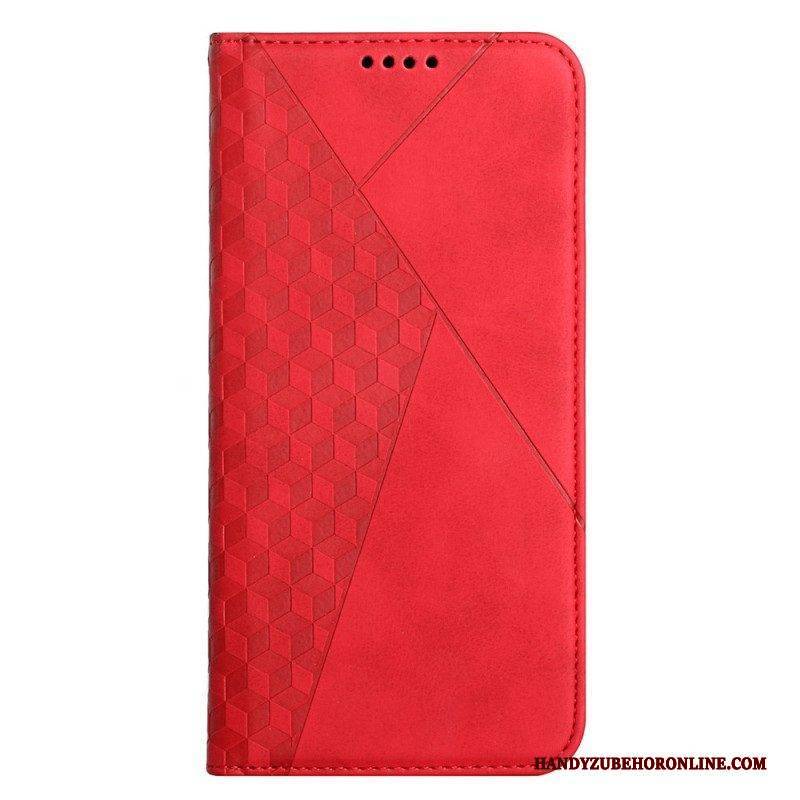 Schutzhülle Für Samsung Galaxy S22 5G Flip Case Lederstil Mit Rautenstruktur