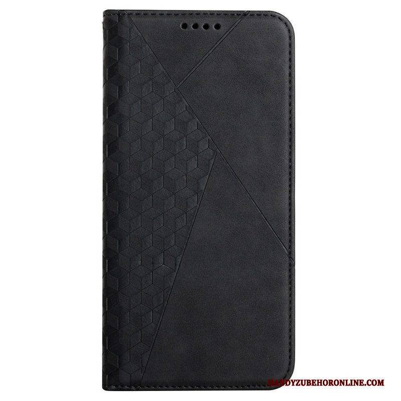 Schutzhülle Für Samsung Galaxy S22 Ultra 5G Flip Case Geo-ledereffekt