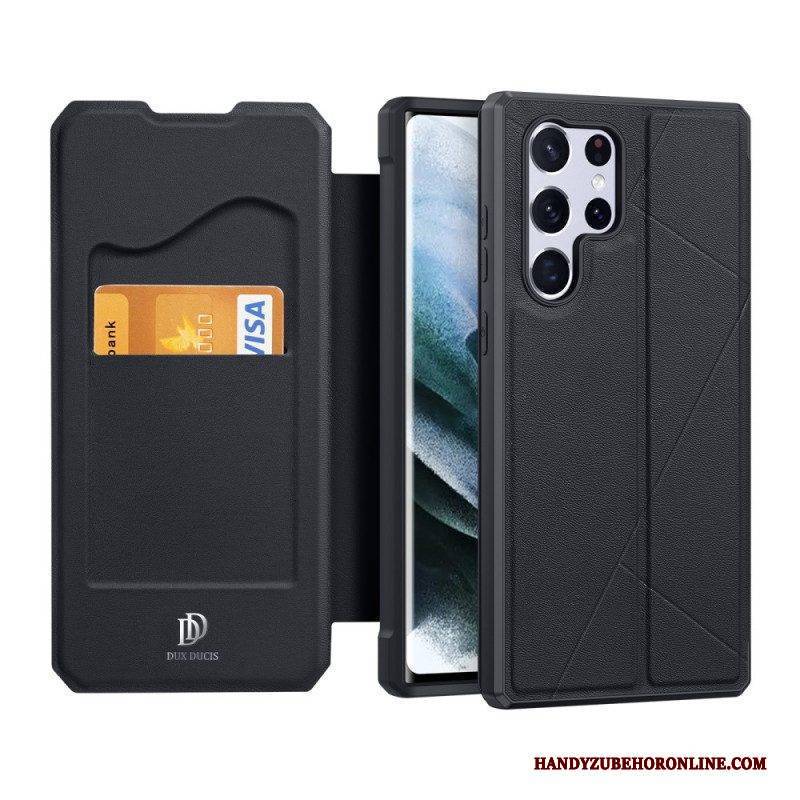 Schutzhülle Für Samsung Galaxy S22 Ultra 5G Flip Case Haut X-serie Dux Ducis
