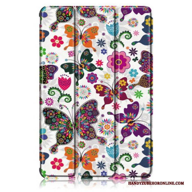 Schutzhülle Für Samsung Galaxy Tab S8 / Tab S7 Verbesserte Schmetterlinge Und Blumen