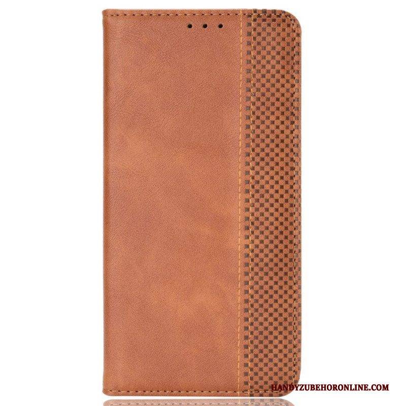 Schutzhülle Für Vivo Y16 Flip Case Stilvolles Kunstleder