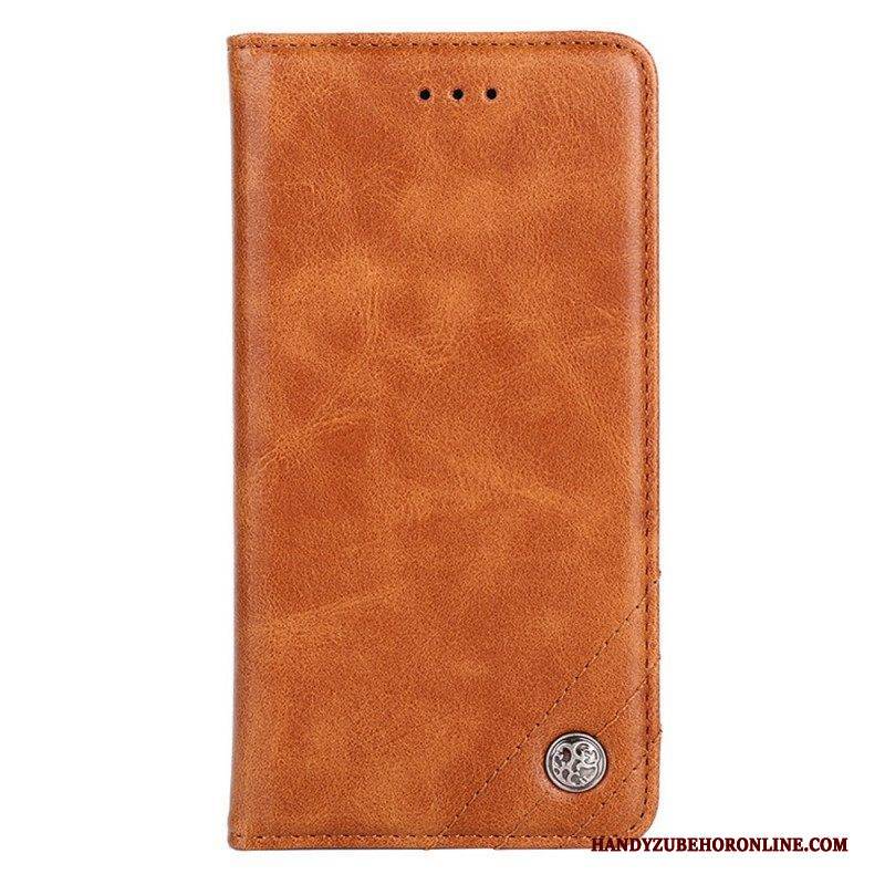 Schutzhülle Für Xiaomi 12 Pro Flip Case Stil Lederniete