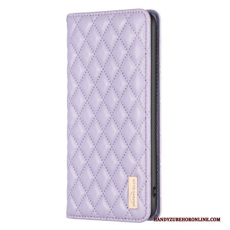 Schutzhülle Für Xiaomi 13 Lite Flip Case Gesteppt Im Binfen-farbstil