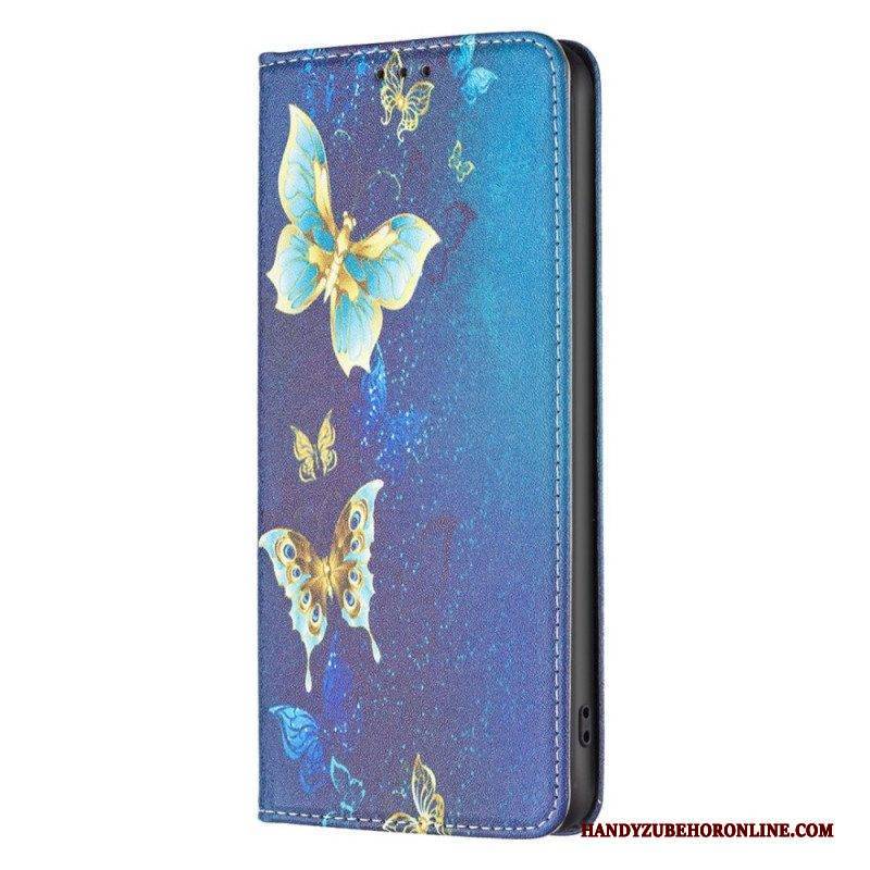 Schutzhülle Für iPhone 14 Pro Flip Case Schmetterlinge