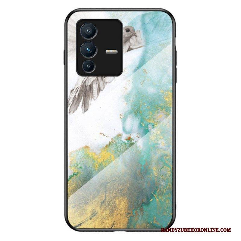 Vivo V23 5G Marmorfarben Gehärtetes Glas